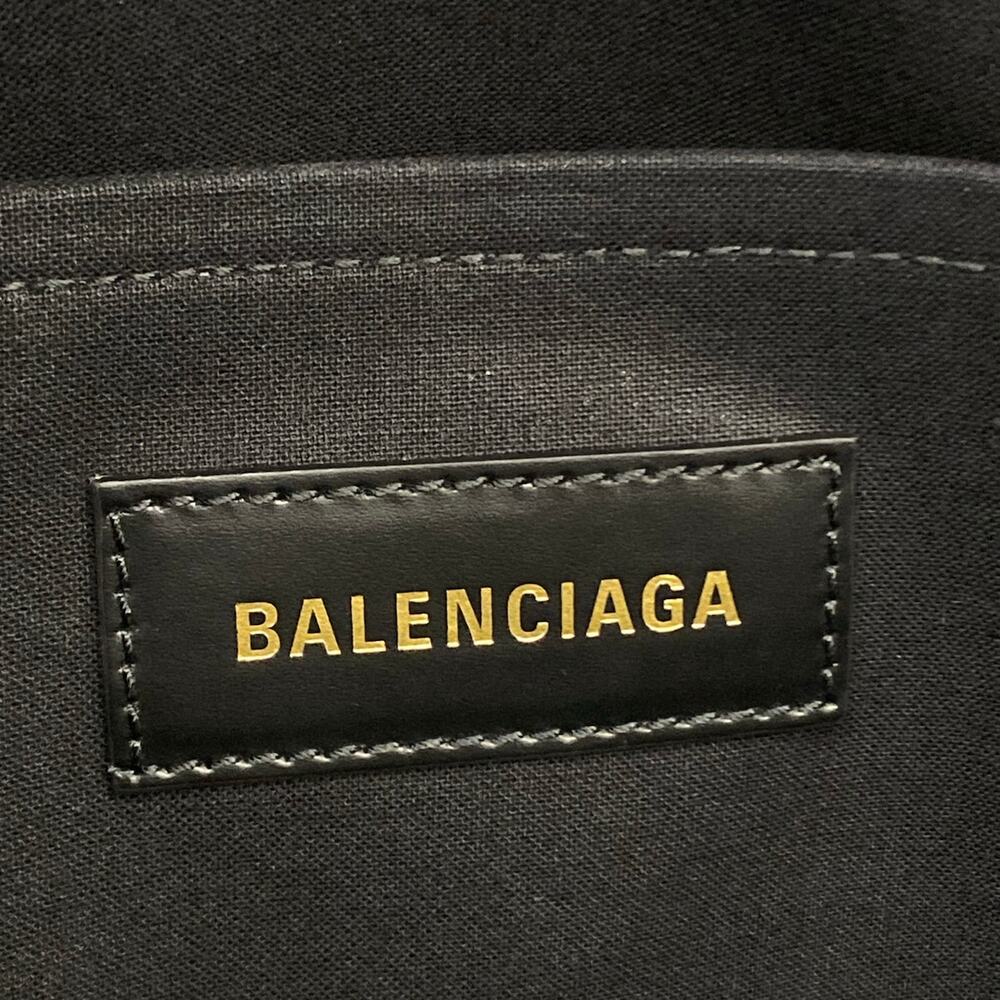 Balenciaga Hardware Tote Bag Tote Bag 671400 Cream Black Canvas Leather - Picture 9 of 13